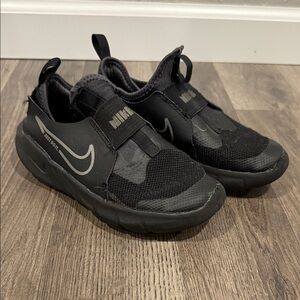 Nike Black and Gray Slip-On Shoes